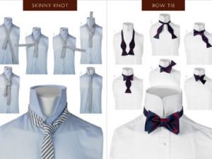 Tie a proper knot, so you can untie it slowly Tie Rack bow tie