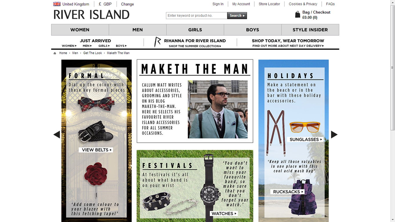 Maketh The Man on River Island