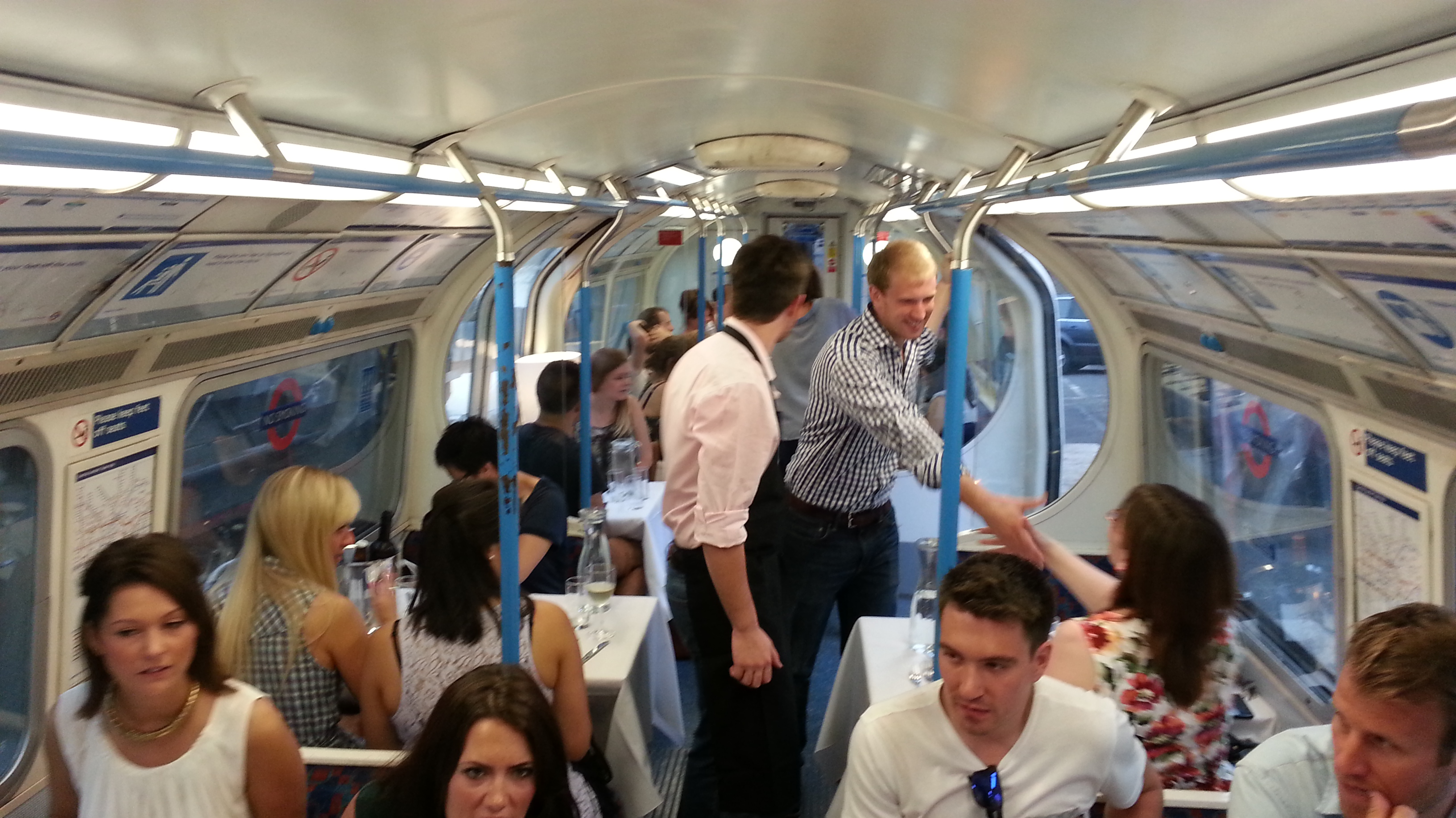 Dinner on the Victoria Line