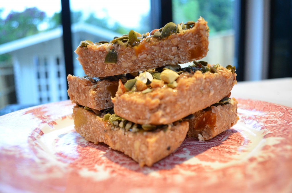 Apricot and Coconut Protein Bars Maketh the Man and Francescas Fit Kitchen