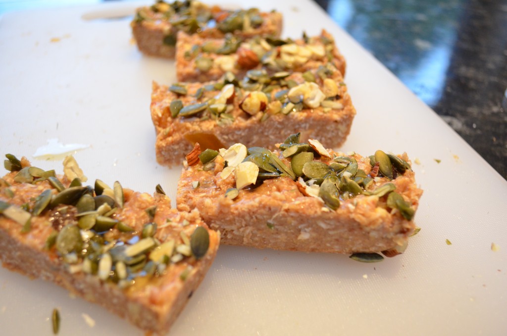 Apricot and Coconut Protein Bars Maketh the Man and Francescas Fit Kitchen AND EAT
