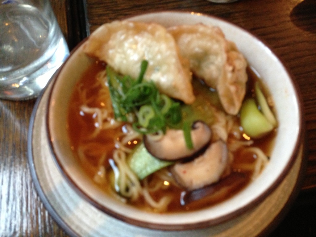 Oishiii Japanese restaurant Kimchi dumpling soup
