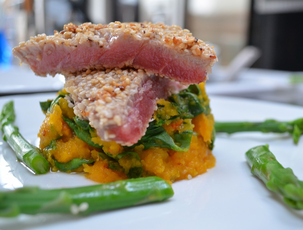 Sesame Seared Tuna with Squash Mash from Francesca Fox 3