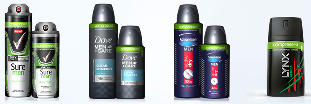 Smaller is better as Unilever launches compressed male deodorant range