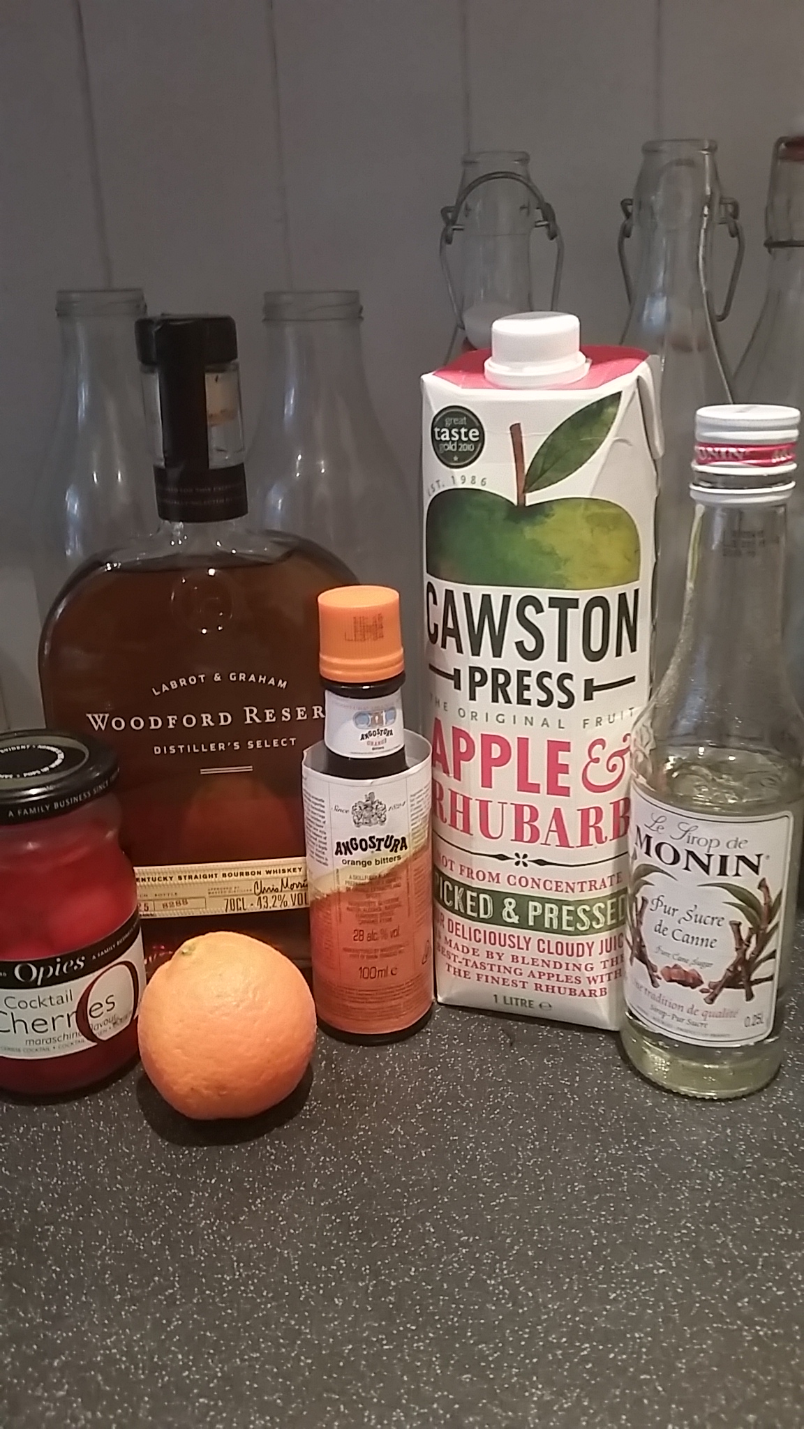 My Special Woodford Reserve Fruity and Sweet Old Fashioned Cocktail