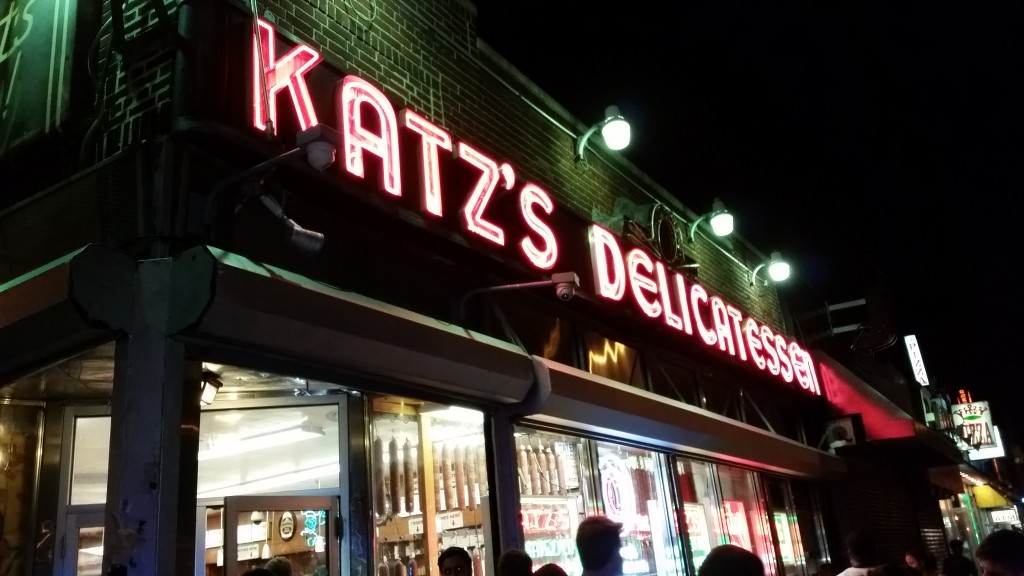 Katzs Delicatessen neon sign