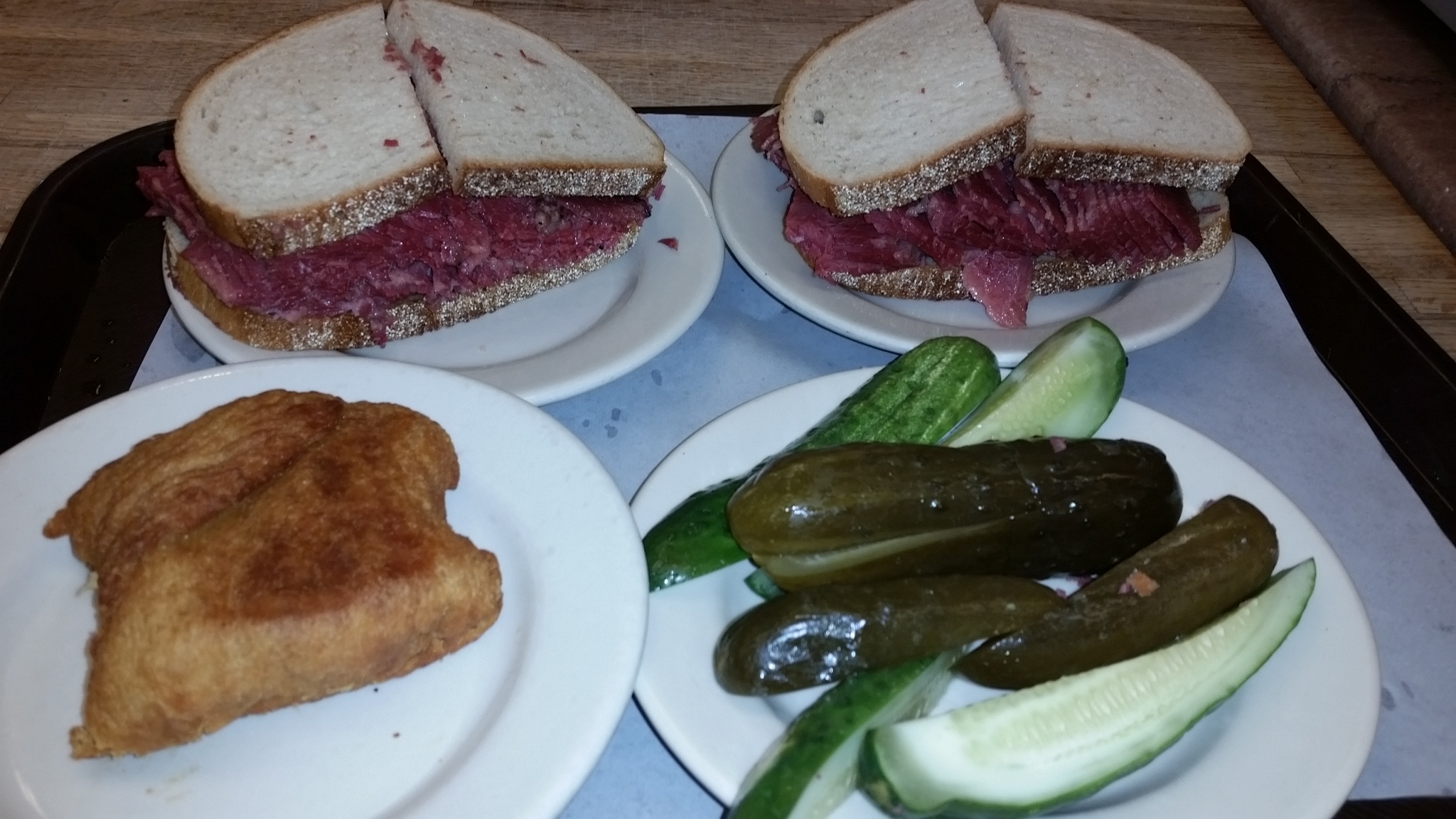 Katz's Deli does the best corned beef sandwiches in New York