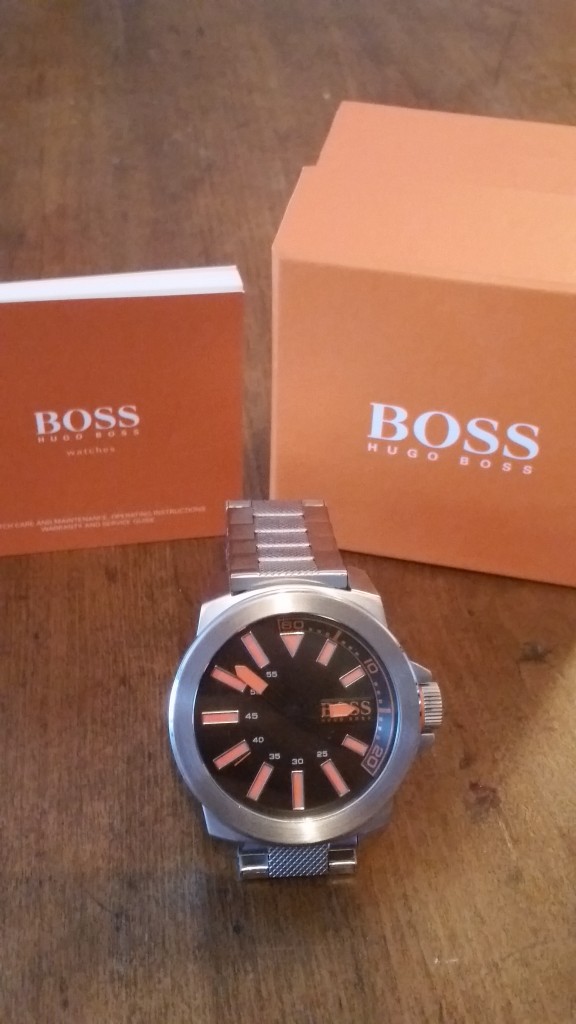 BOSS Orange watch and box