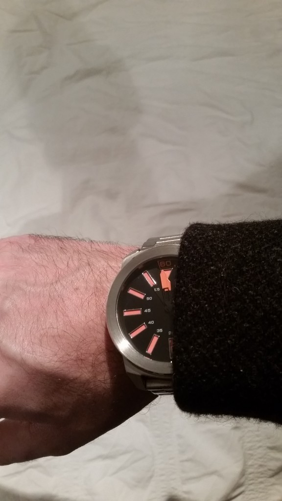 Boss Orange watch and coat