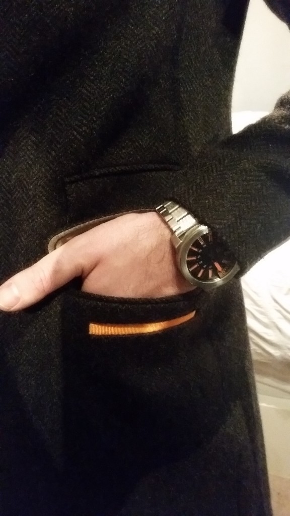 Boss Orange watch and Superdry Coat
