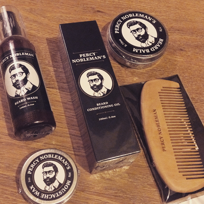 Beard grooming routine with Percy Nobleman