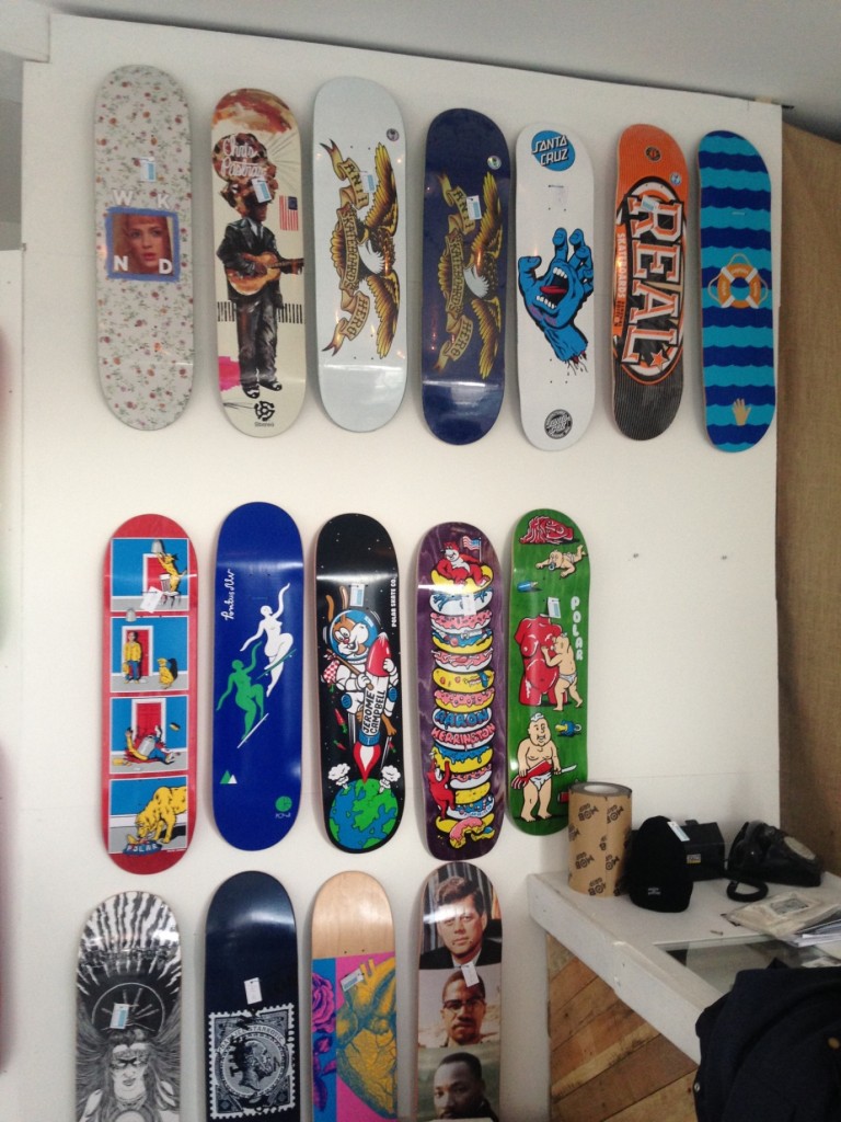 June store skating boards