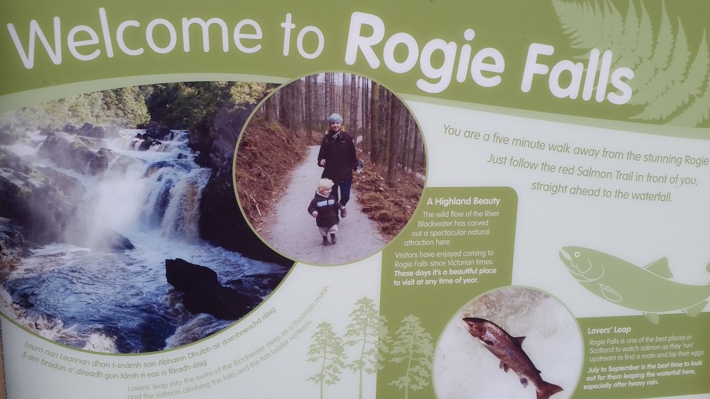 Rogie Falls map