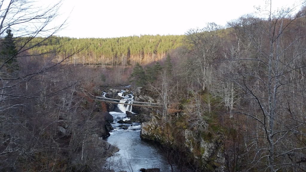 Rogie Falls river