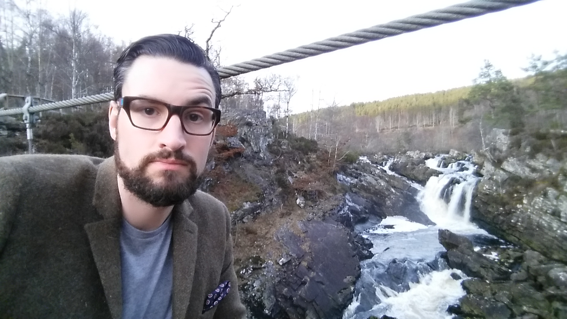 A waterfall of wonder at Rogie Falls in the Highlands of Scotland