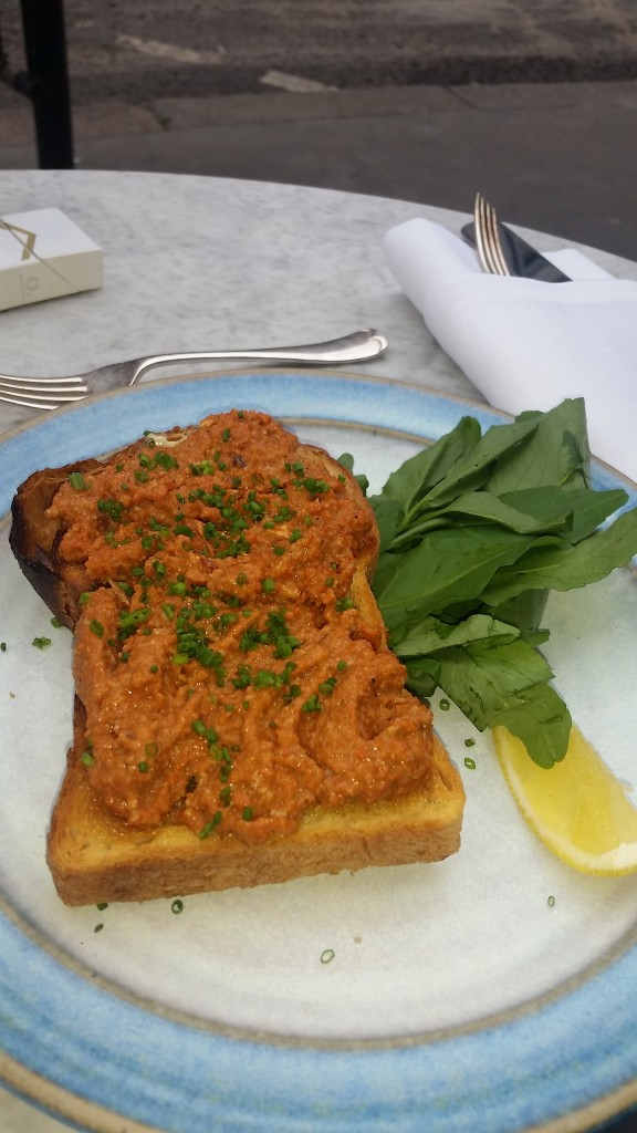 Newman Street Tavern crab on toast