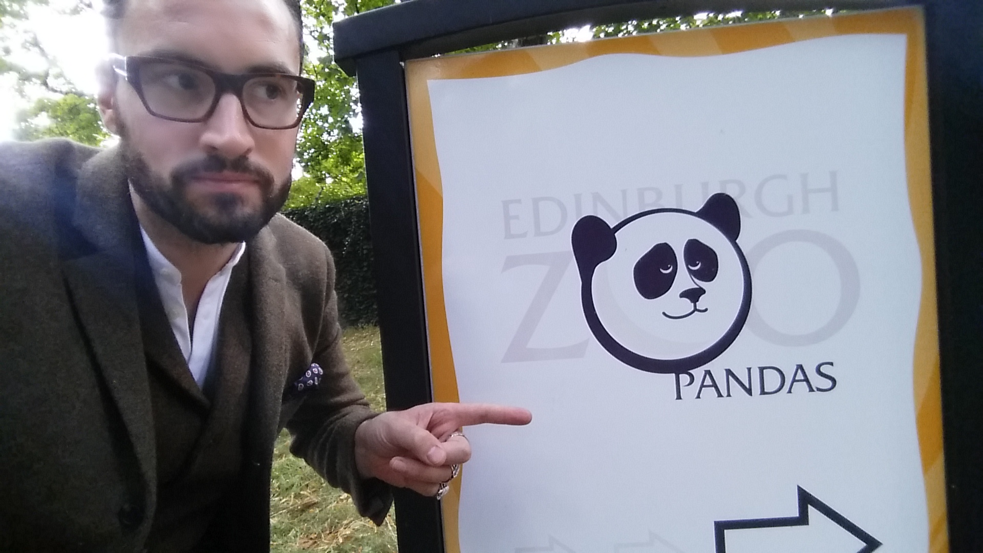 Panda visit to Edinburgh Zoo in Scotland