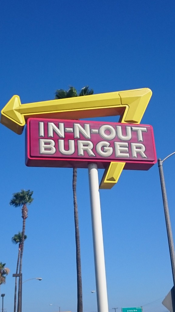 In and Out Burger chips Interstate 15 sign