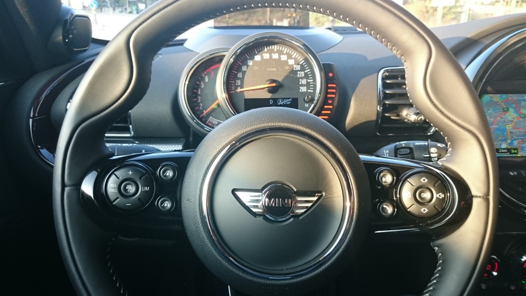 Maketh-the-Man - Mini Adventure to Stockholm Sweden – Mini Clubman steering wheel and heads up display