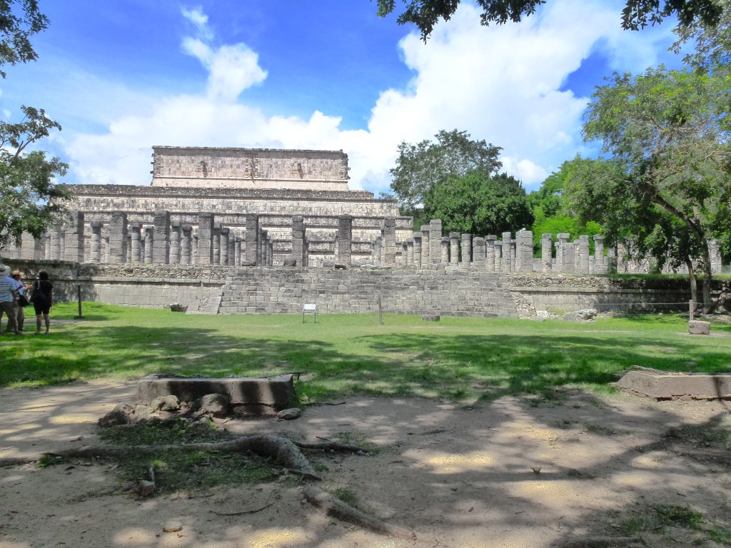 Chichen Itza garden temple