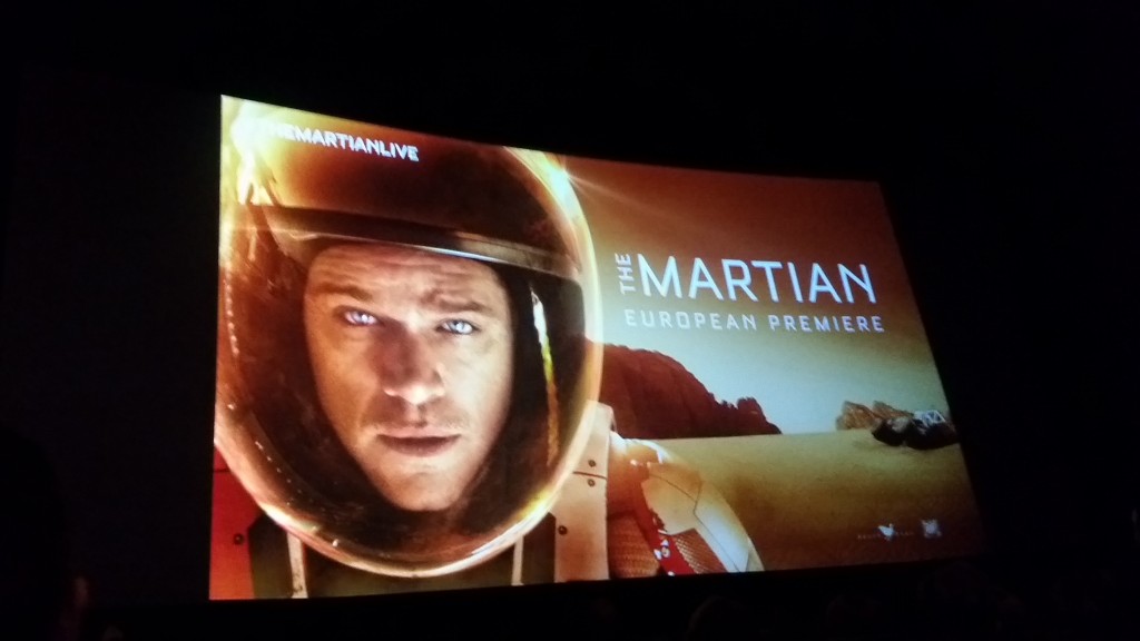 The Martian Movie Premier Callum Watt cinema