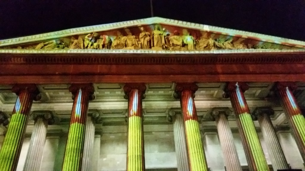 British Museum Halloween projection