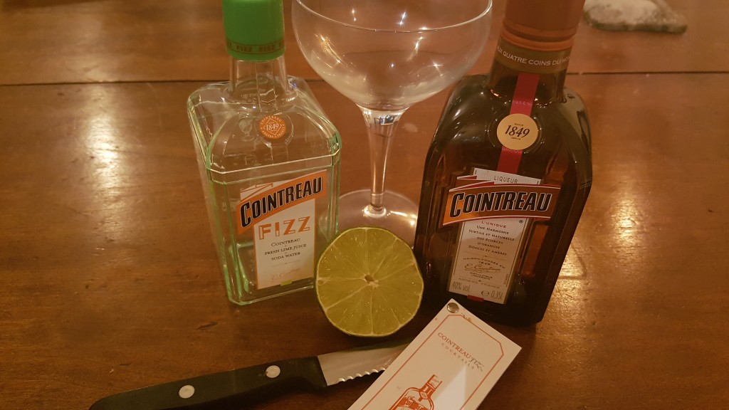 Cointreau Fizz cocktail