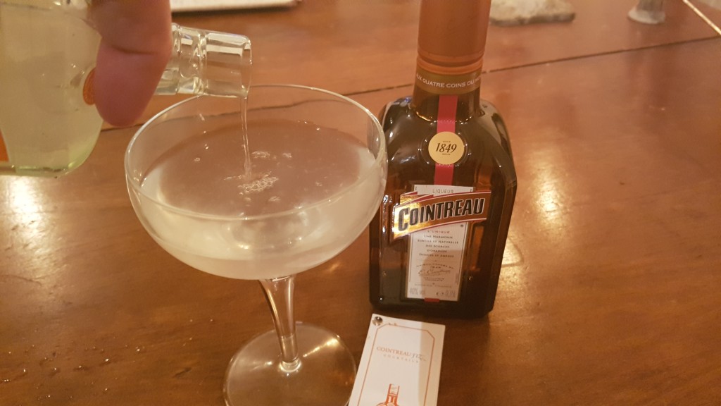 Cointreau Fizz cocktail