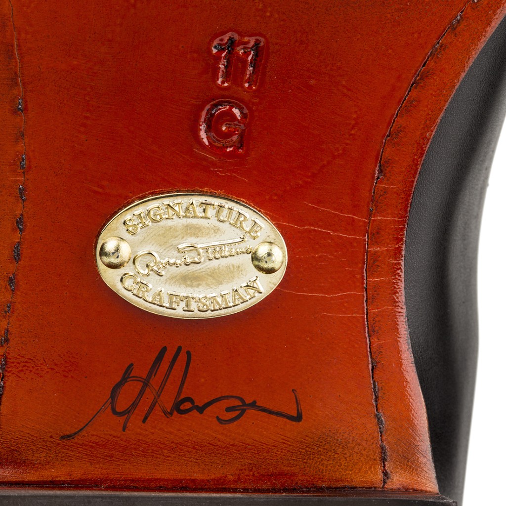 RM Williams Signature Craftman is signed by the craftman that makes it