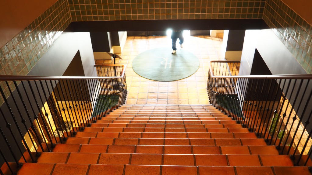 Hollywood Roosevelt Hotel staircase