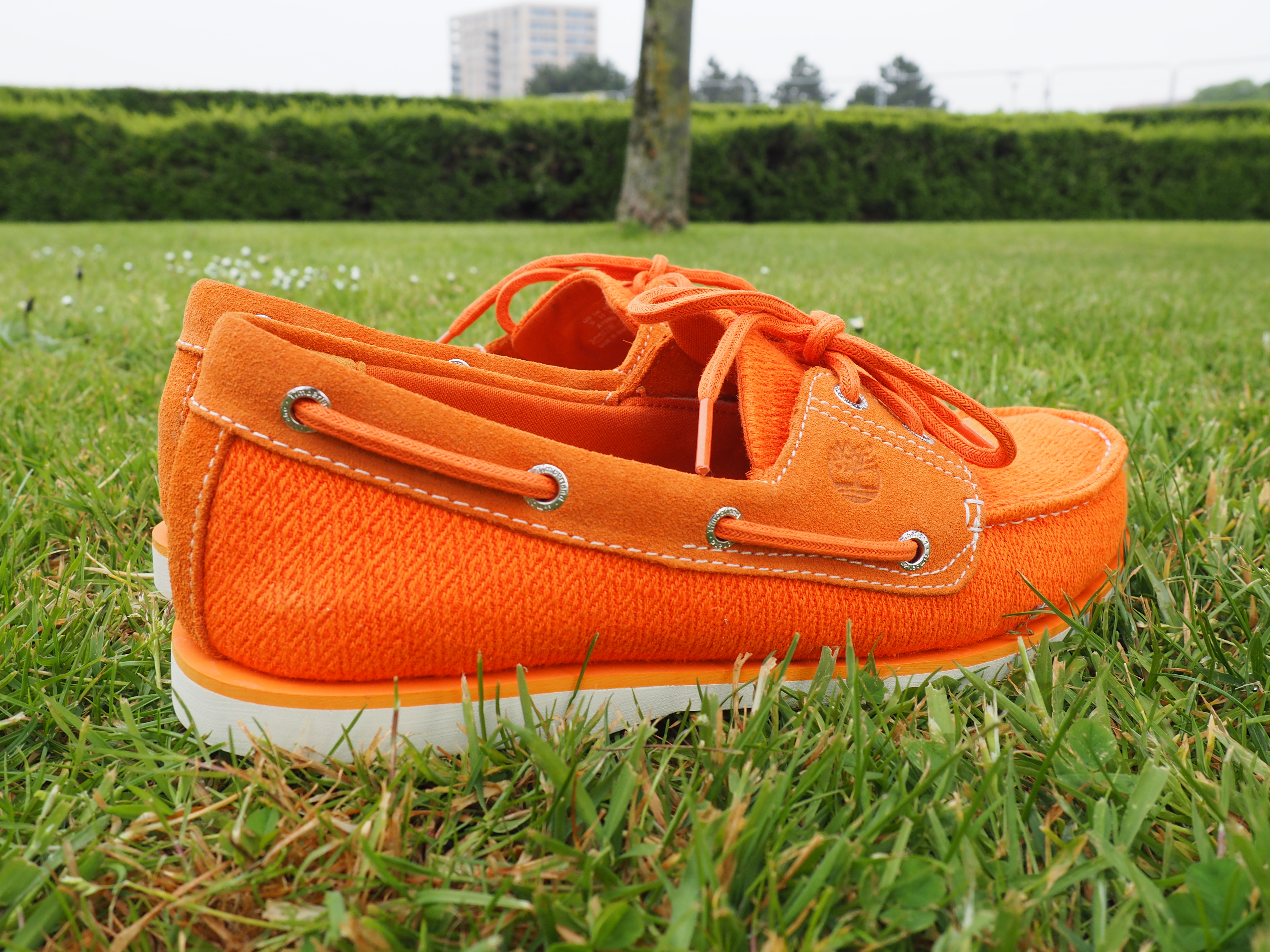 timberland orange shoes