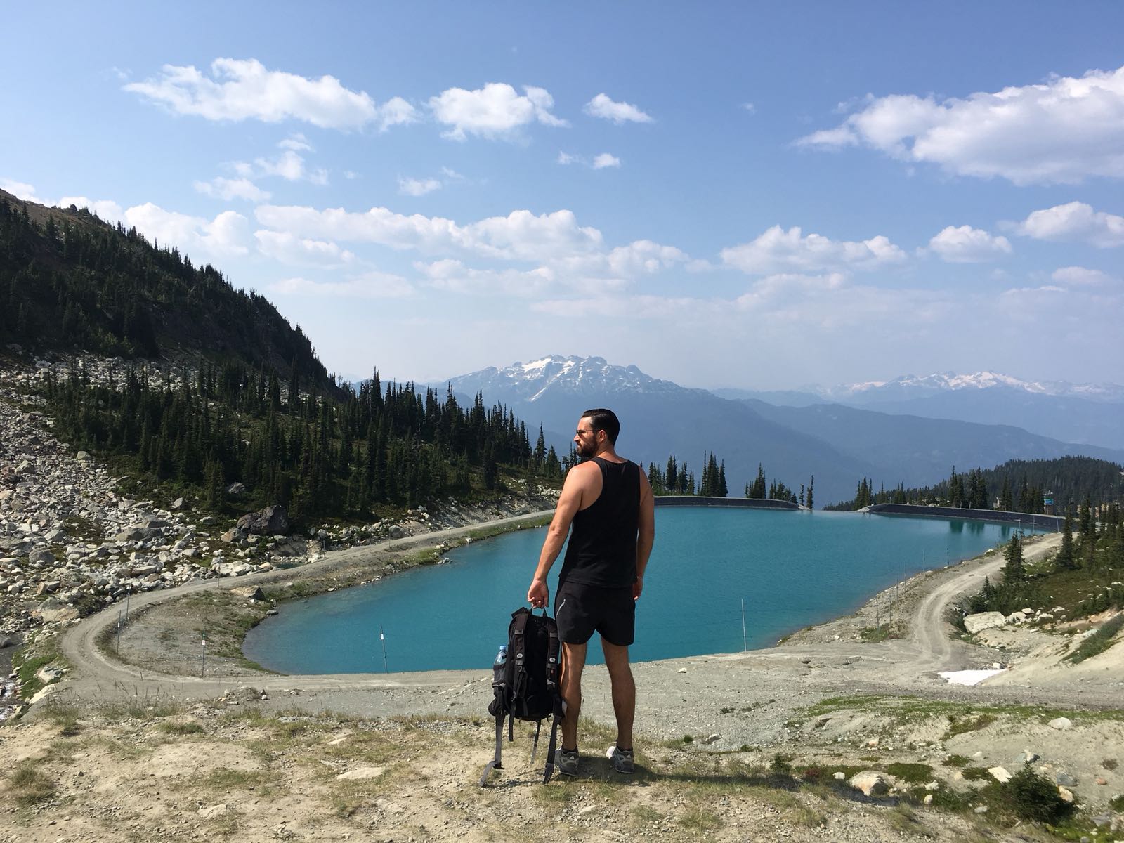 Hiking through Whistler in summer