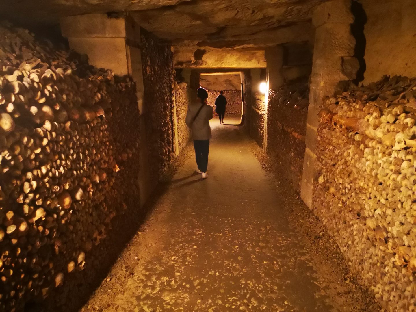 Catacombs Paris tunnel