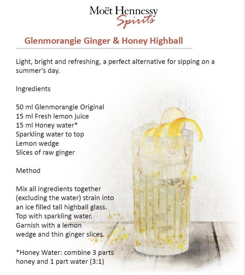 Glenmorangie Ginger Honey Highball