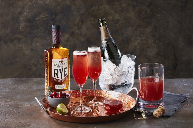 Cava Cran Fizz with Sagamore Rye