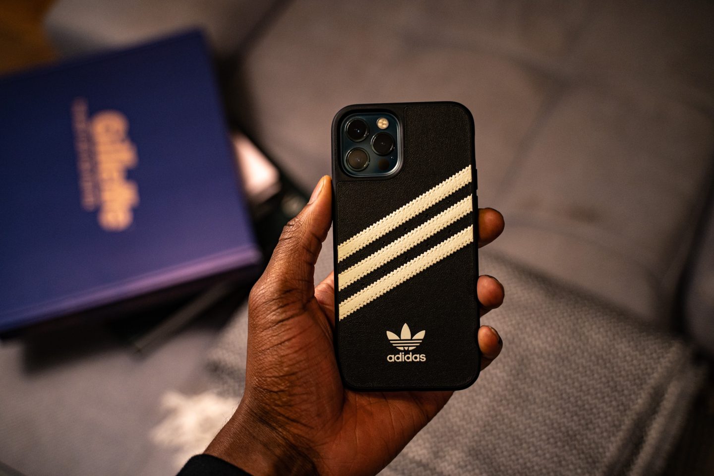 3-STRIPES SNAP CASE BLACK / WHITE IPHONE