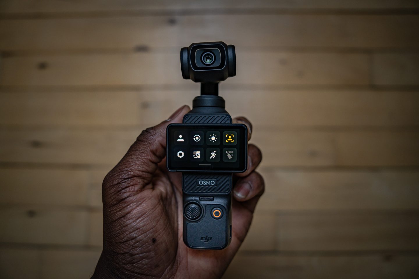 DJI Osmo Pocket 3 screen menu